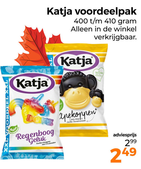 Katja   snoep folder aanbieding bij  Trekpleister - details