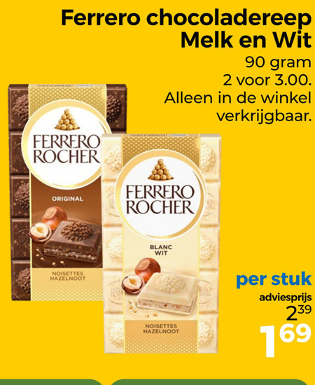 Ferrero Rocher   chocolade folder aanbieding bij  Trekpleister - details