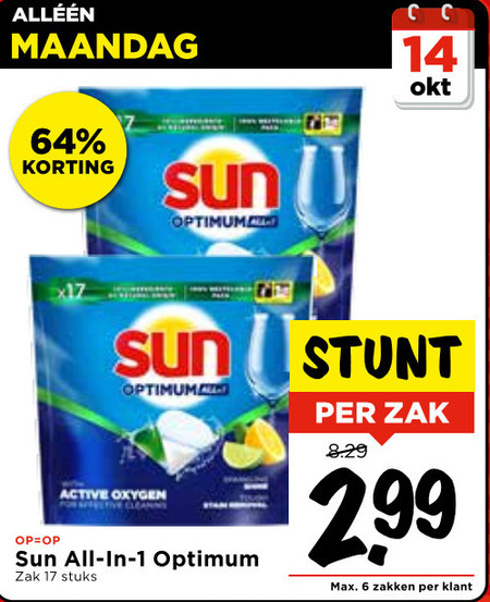 Sun   vaatwasmiddel folder aanbieding bij  Vomar - details