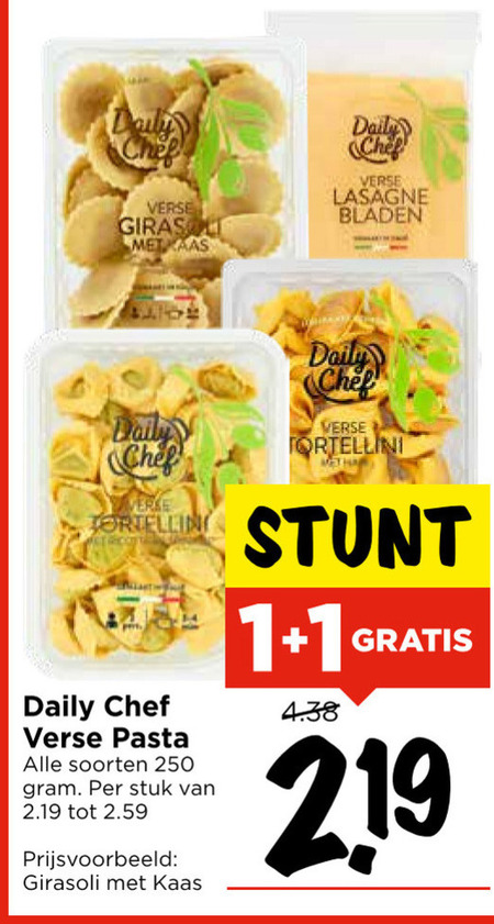 Daily Chef   tortellini, lasagne folder aanbieding bij  Vomar - details