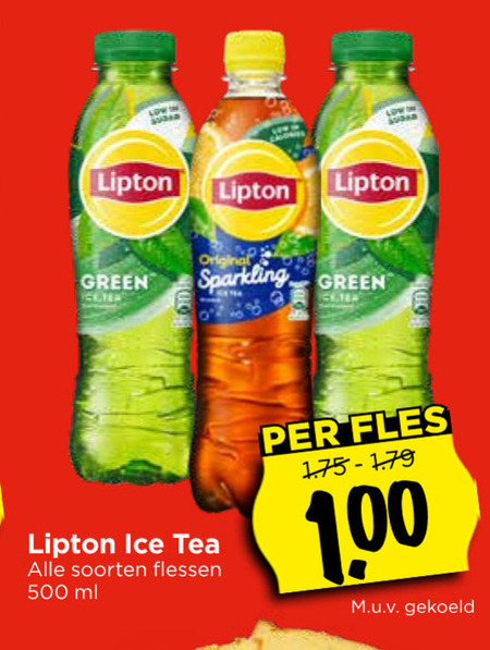 Lipton   ice tea folder aanbieding bij  Vomar - details