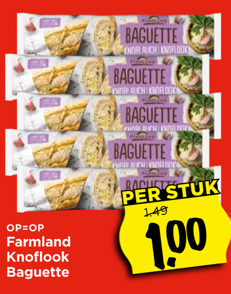 Farmland   belegd stokbrood folder aanbieding bij  Vomar - details