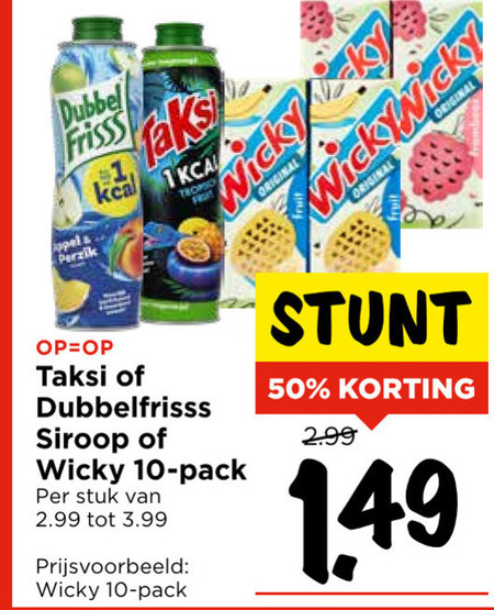 Taksi   fruitdrank folder aanbieding bij  Vomar - details