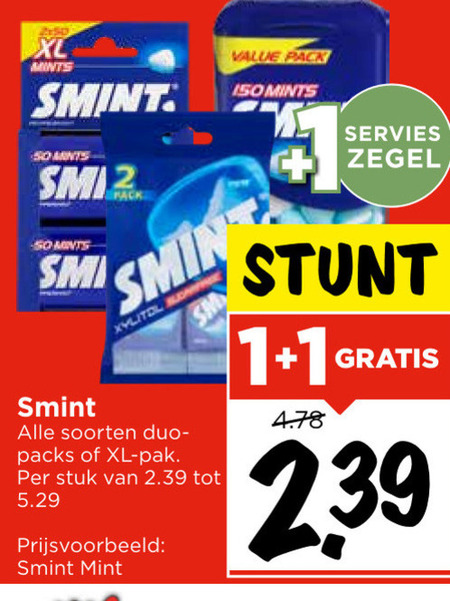 Smint   kauwgom folder aanbieding bij  Vomar - details