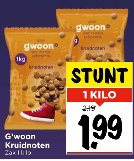 Gwoon   kruidnoten folder aanbieding bij  Vomar - details