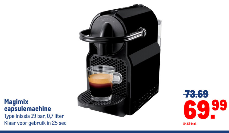 Magimix   nespresso apparaat folder aanbieding bij  Makro - details