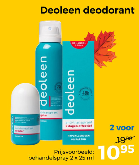 Deoleen   deodorant folder aanbieding bij  Trekpleister - details