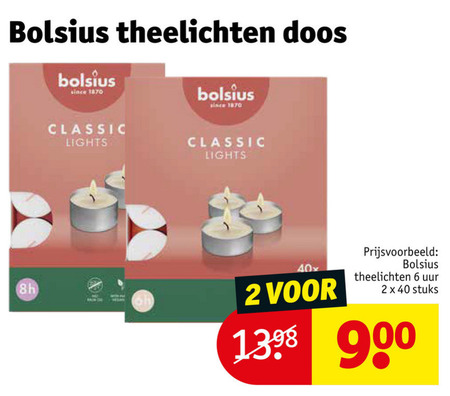 Bolsius   theelicht folder aanbieding bij  Kruidvat - details