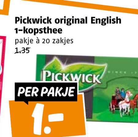 Pickwick   thee folder aanbieding bij  Poiesz - details