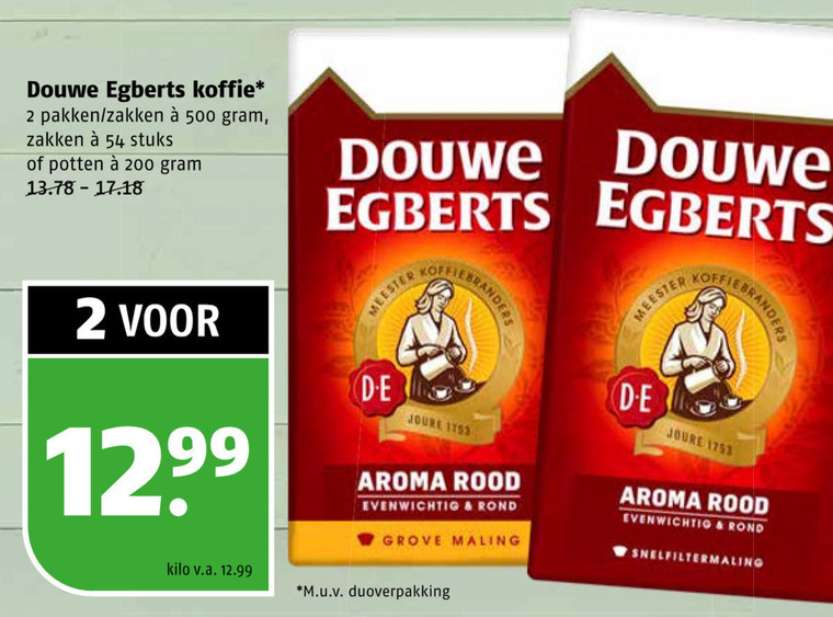 Douwe Egberts   koffie, koffiebonen folder aanbieding bij  Poiesz - details