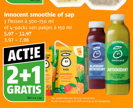 Innocent   fruitsmoothie folder aanbieding bij  Poiesz - details