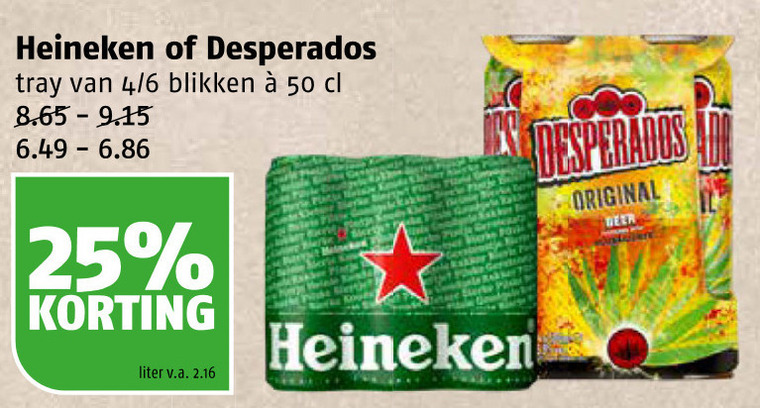 Desperados   speciaalbier, blikje bier folder aanbieding bij  Poiesz - details