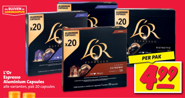 Douwe Egberts L Or   koffiecups folder aanbieding bij  Nettorama - details