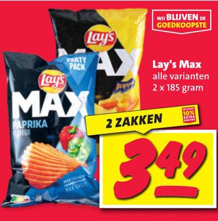 Lays   chips folder aanbieding bij  Nettorama - details