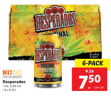 Desperados   speciaalbier folder aanbieding bij  Lidl - details