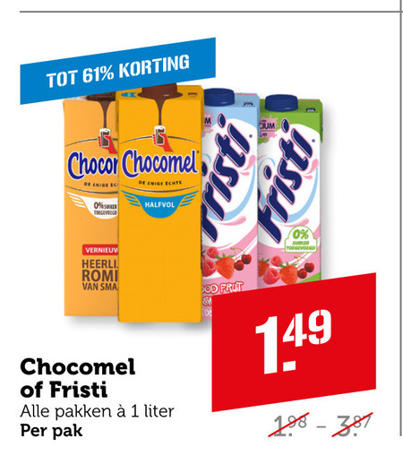 Chocomel   chocolademelk, drinkyoghurt folder aanbieding bij  Coop - details