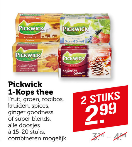 Pickwick   thee folder aanbieding bij  Coop - details