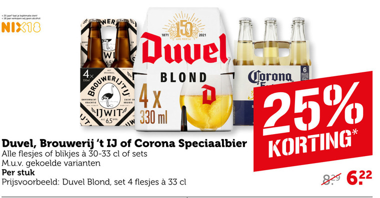 Duvel   speciaalbier folder aanbieding bij  Coop - details