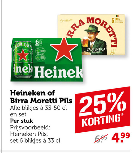 Birra Moretti   blikje bier folder aanbieding bij  Coop - details