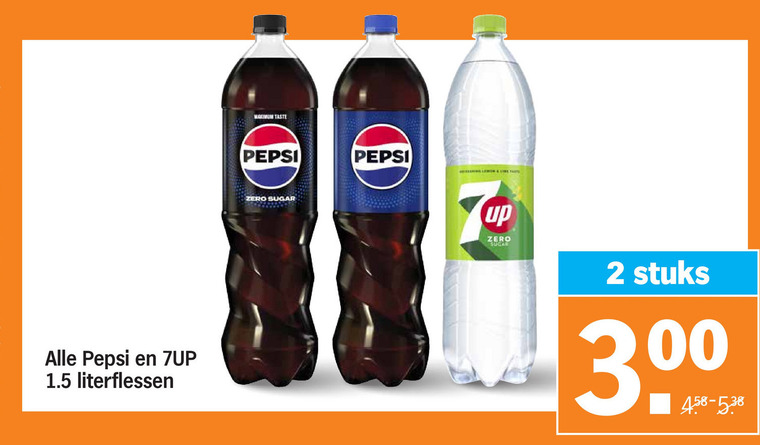 Pepsi   frisdrank, cola folder aanbieding bij  Albert Heijn - details