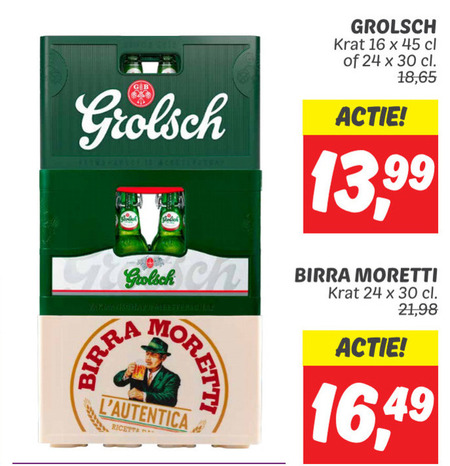 Grolsch   krat bier folder aanbieding bij  Dekamarkt - details