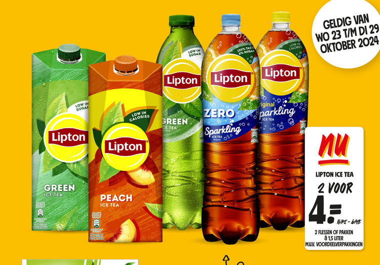 Lipton   ice tea folder aanbieding bij  Jumbo - details