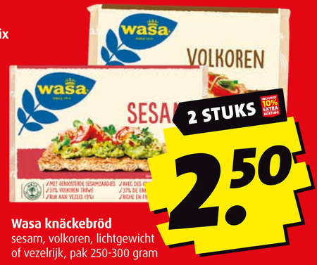 Wasa   knackebrod folder aanbieding bij  Boni - details