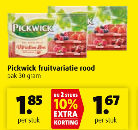 Pickwick   thee folder aanbieding bij  Boni - details