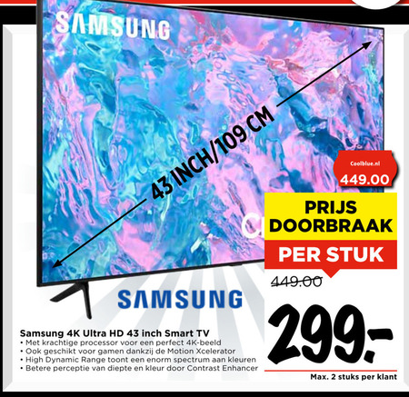 Samsung   4k ultrahd televisies folder aanbieding bij  Vomar - details