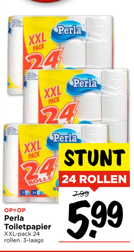 Perla   toiletpapier folder aanbieding bij  Vomar - details