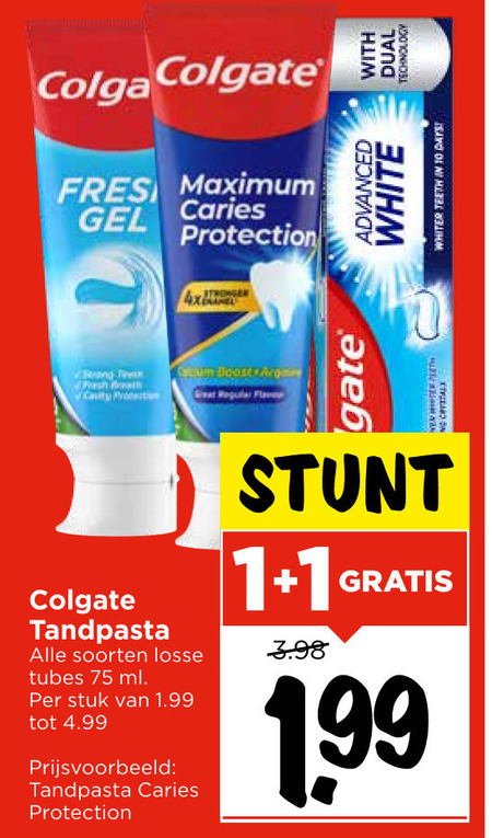 Colgate   tandpasta folder aanbieding bij  Vomar - details