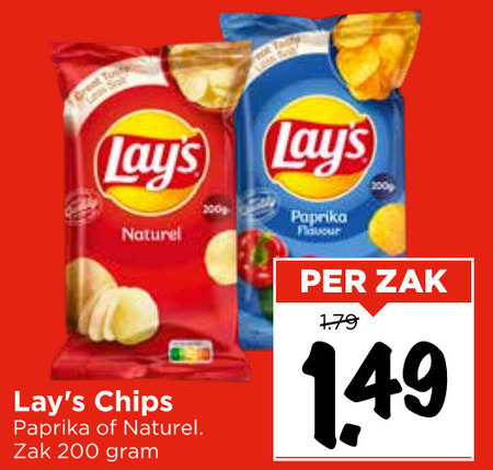 Lays   chips folder aanbieding bij  Vomar - details