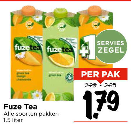 Fuze Tea   ice tea folder aanbieding bij  Vomar - details