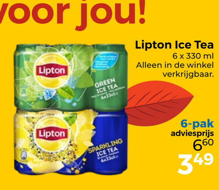 Lipton   ice tea folder aanbieding bij  Trekpleister - details