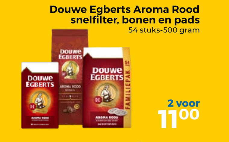 Douwe Egberts   koffiebonen, koffie folder aanbieding bij  Trekpleister - details