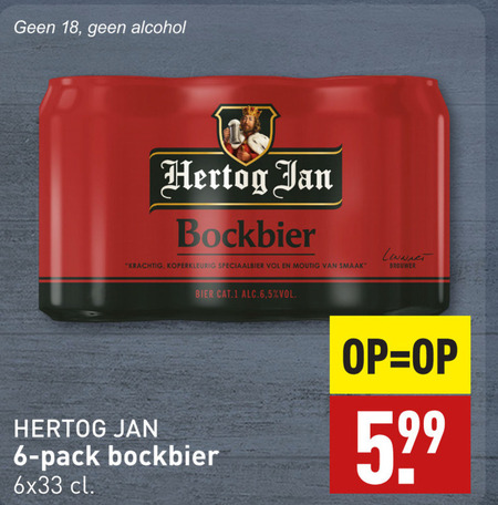 Hertog Jan   bokbier folder aanbieding bij  Aldi - details