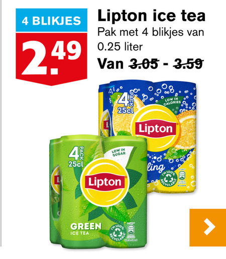 Lipton   ice tea folder aanbieding bij  Hoogvliet - details