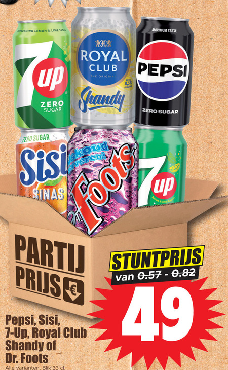 7-Up   frisdrank, cola folder aanbieding bij  Dirk - details