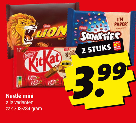 KitKat   mini chocoladerepen folder aanbieding bij  Boni - details