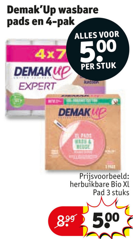 Demak up   wattenschijfjes folder aanbieding bij  Kruidvat - details