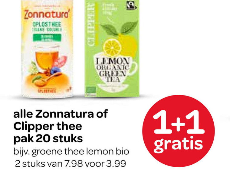 Zonnatura   thee folder aanbieding bij  Spar - details