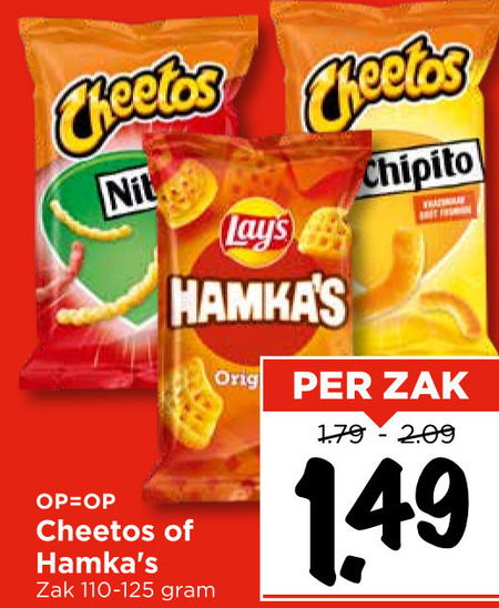 Cheetos   zoutje folder aanbieding bij  Vomar - details