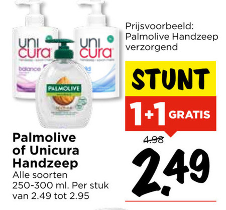 Unicura   handzeep folder aanbieding bij  Vomar - details