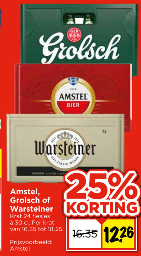 Grolsch   krat bier folder aanbieding bij  Vomar - details