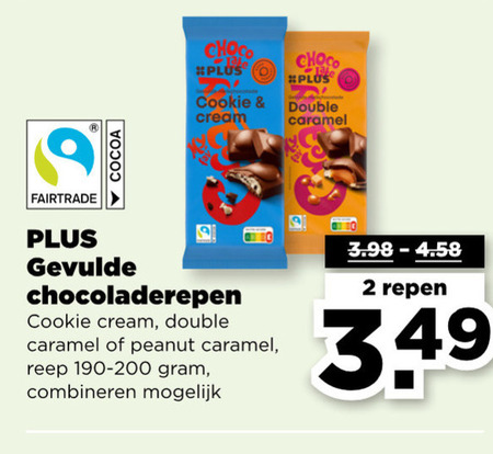 Plus Huismerk   chocolade folder aanbieding bij  Plus - details