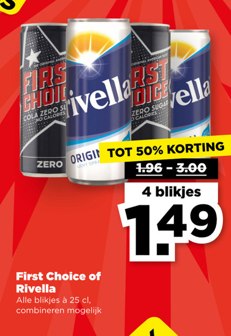 Rivella   cola, frisdrank folder aanbieding bij  Plus - details