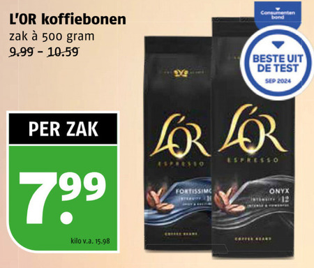 Douwe Egberts L Or   koffiebonen folder aanbieding bij  Poiesz - details