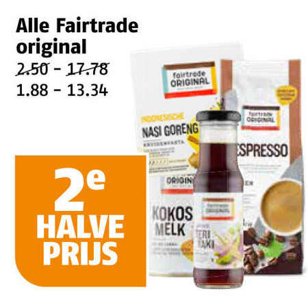 Fair Trade Original   boemboe, koffie folder aanbieding bij  Poiesz - details