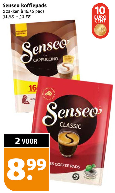 Douwe Egberts Senseo   koffiepad folder aanbieding bij  Poiesz - details