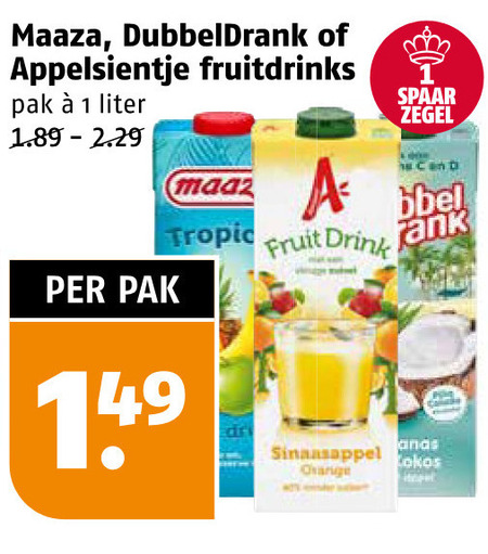 Appelsientje   fruitdrank folder aanbieding bij  Poiesz - details